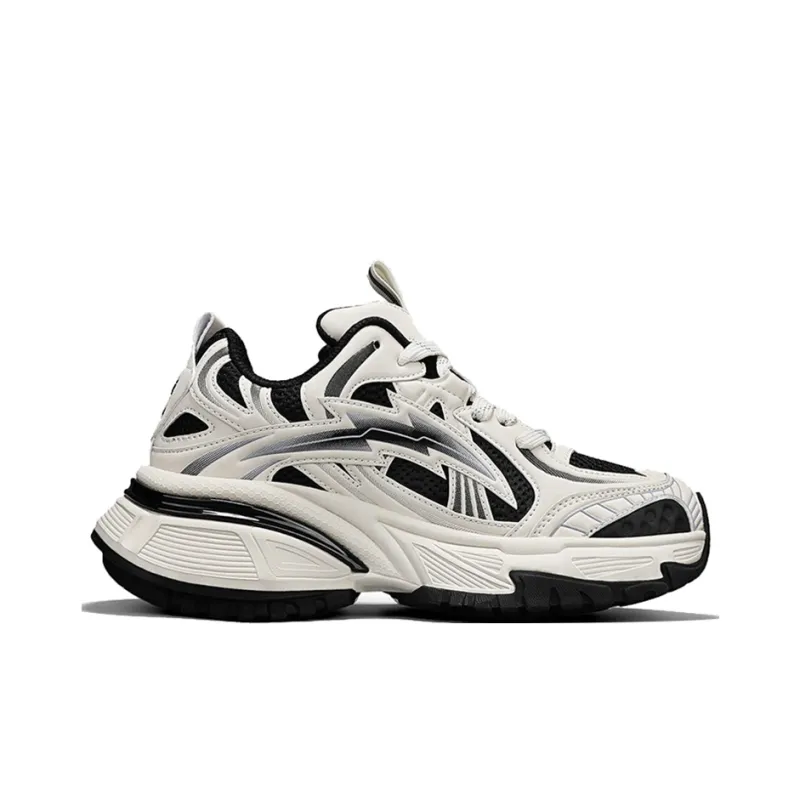 NFL Ultra S Chunky Sneakers Unisex Low Top Black White-1