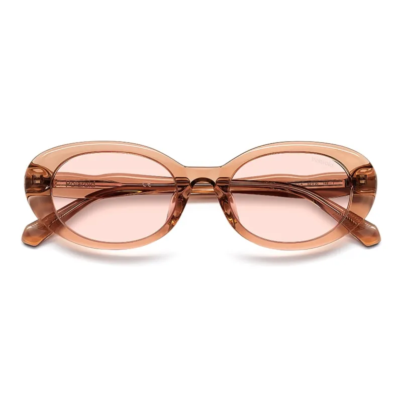 Polaroid Plate Frame Oval Sunglasses Unisex-9