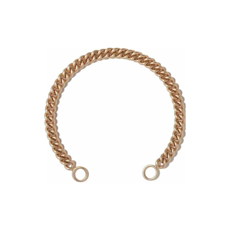 Marla Aaron 14kt Yellow Gold Heavy Curb Chain Bracelet-0