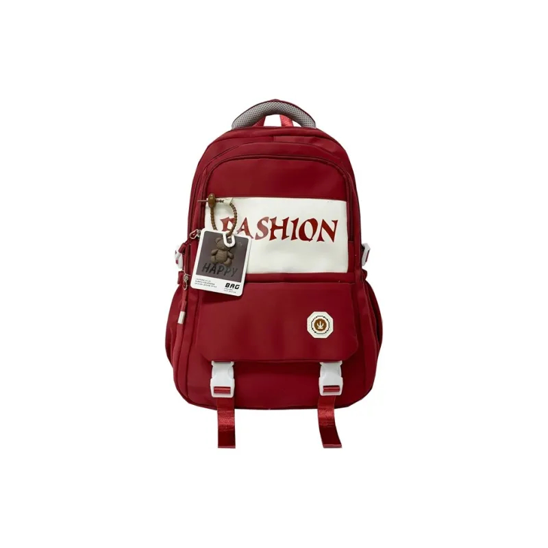 Yalu Nylon Backpack Regular Unisex Gray/Black/Red/Khaki-8