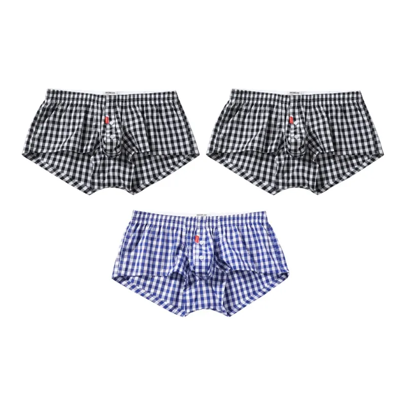 SEOBEAN Boxer Shorts Men's Combo Set Blue-4