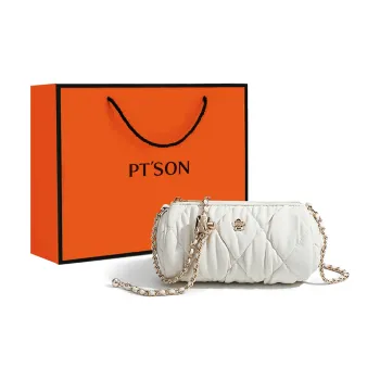 PT'SON PU Underarm Shoulder Bag, Crossbody Bag Small Size Women's Milkshake White