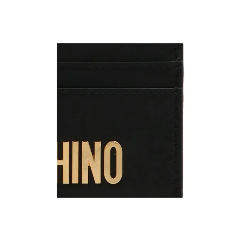MOSCHINO Logo Plaque Cardholder-4
