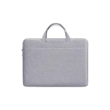 BUBM Ant Fabric Durable Breathable One Shoulder Laptop Bag Unisex Gray/Black