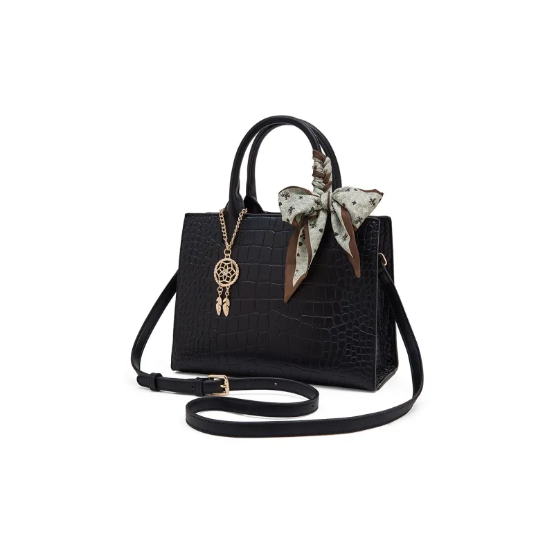 Old Man's Head Synthetic Leather Handbag, Versatile Shoulder Bag Regular Women's Multicolor-1