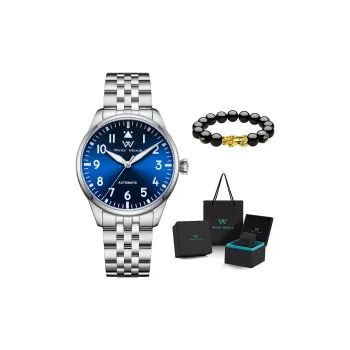 Welly Merck Automatic Mechanical Movement Watch Men's Watches Black Dial
