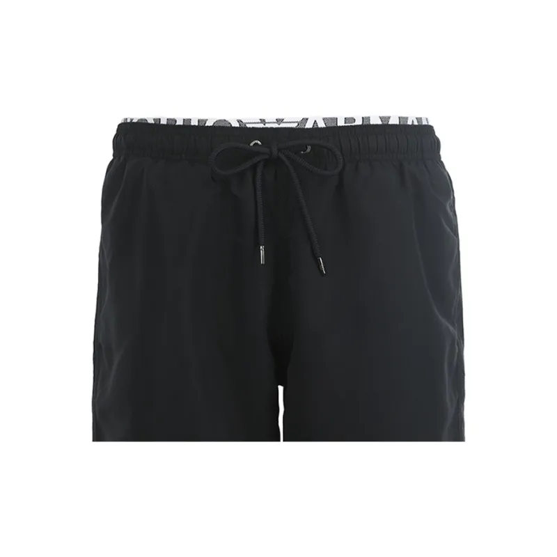 EMPORIO ARMANI Logo print Drawstring Swim Shorts-3