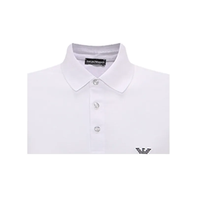 EMPORIO ARMANI SS23 Polo Shirt Men's White-3