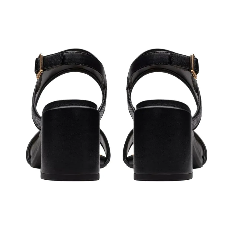 Clarks Ezoria Sling Strap Sandals 7cm Women's Black-4