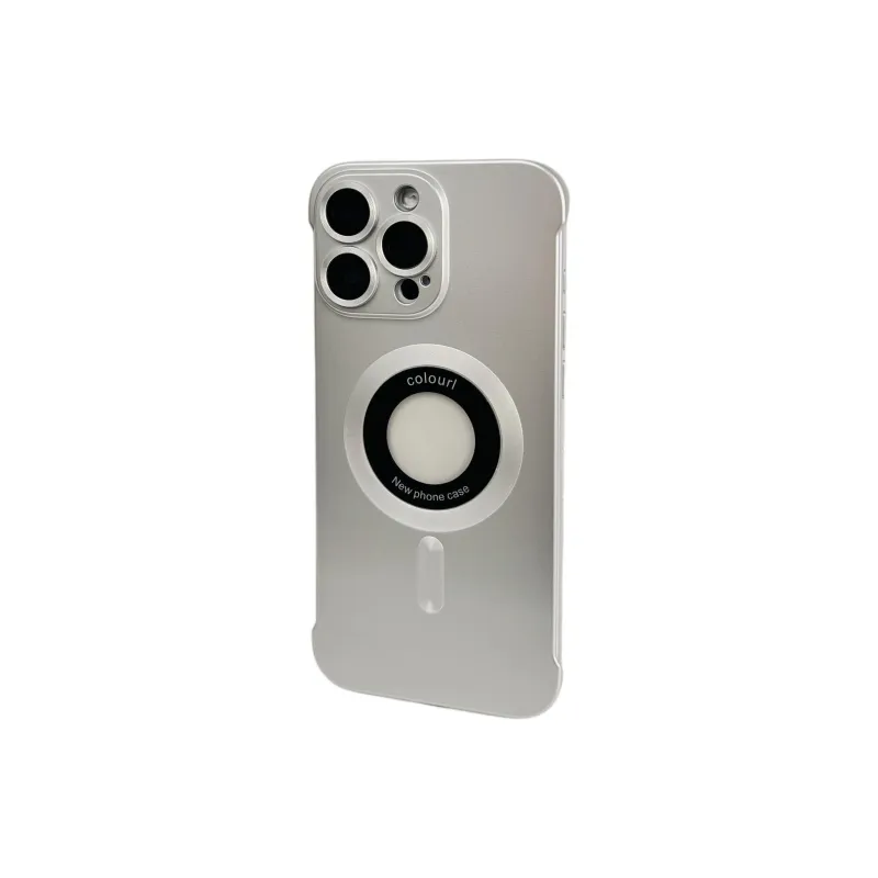 Wei Xin Acrylic Material Frameless Label Magnetic Phone Cases Compatible With IPhone 16/15 Pro Max/Apple 13/14 Pro/Max-2