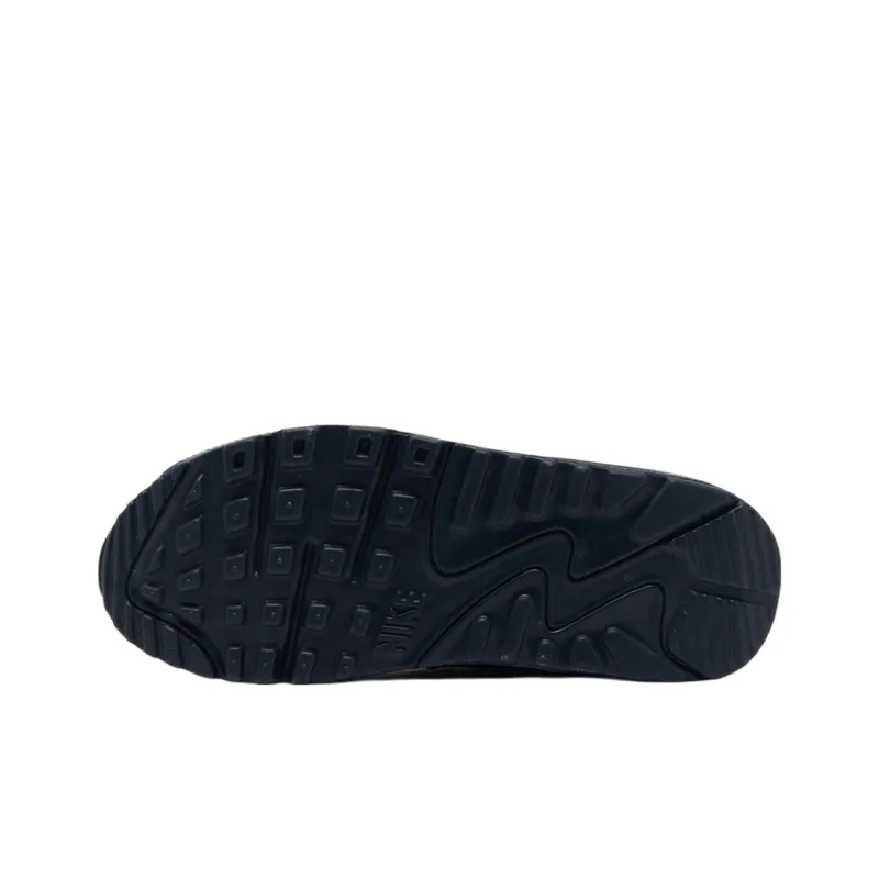Nike Air Max 90 Anti Slip Wear Resistant Low Top Casual Running Shoes Unisex Gray Black-4