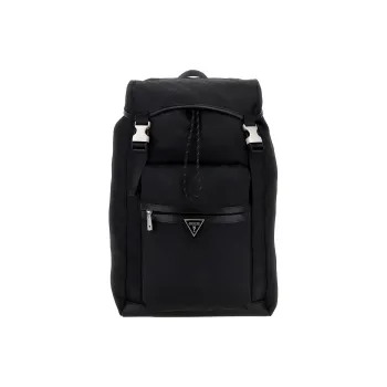 GUESS Canvas Backpack Large Size Men's Black