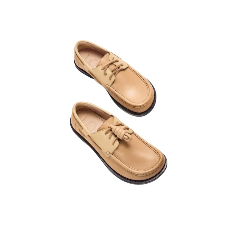LOEWE Campo Casual Single Shoes Women's Brown-3
