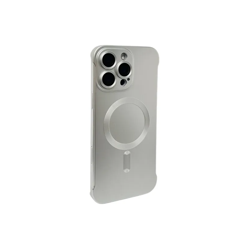 Wei Xin Acrylic Material Magnetic Bezel less Phone Cases Compatible With IPhone 16/15 Pro Max/Apple 13/14 Pro/Max-4