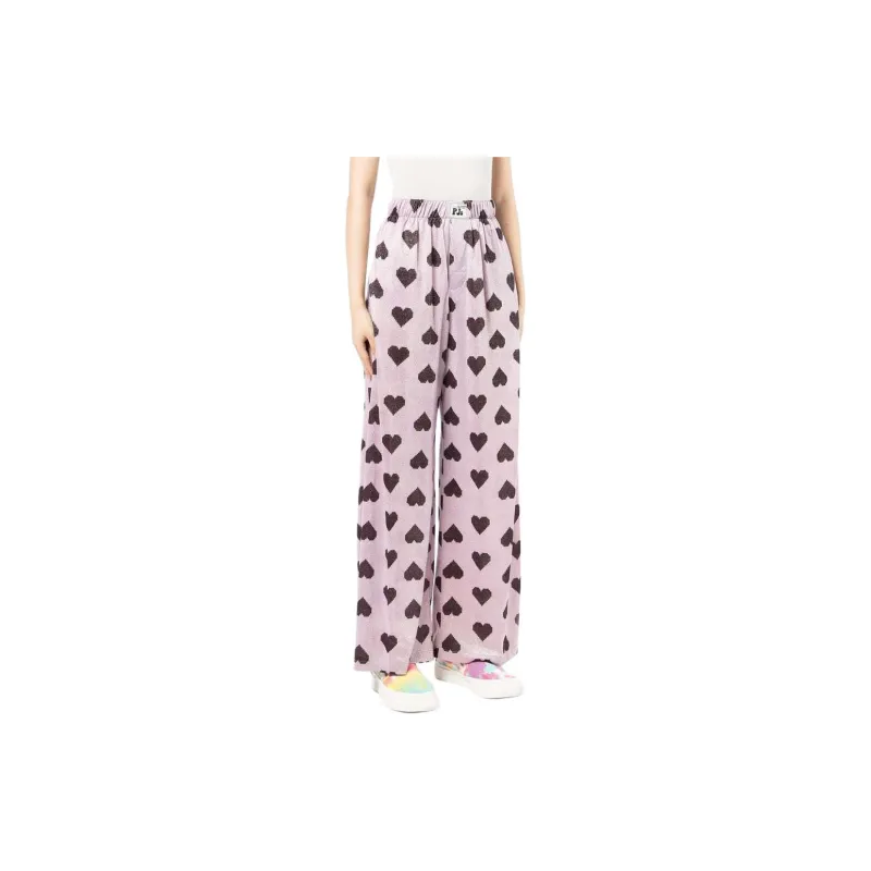 NATASHA ZINKO Heart print Wide leg Trousers-2