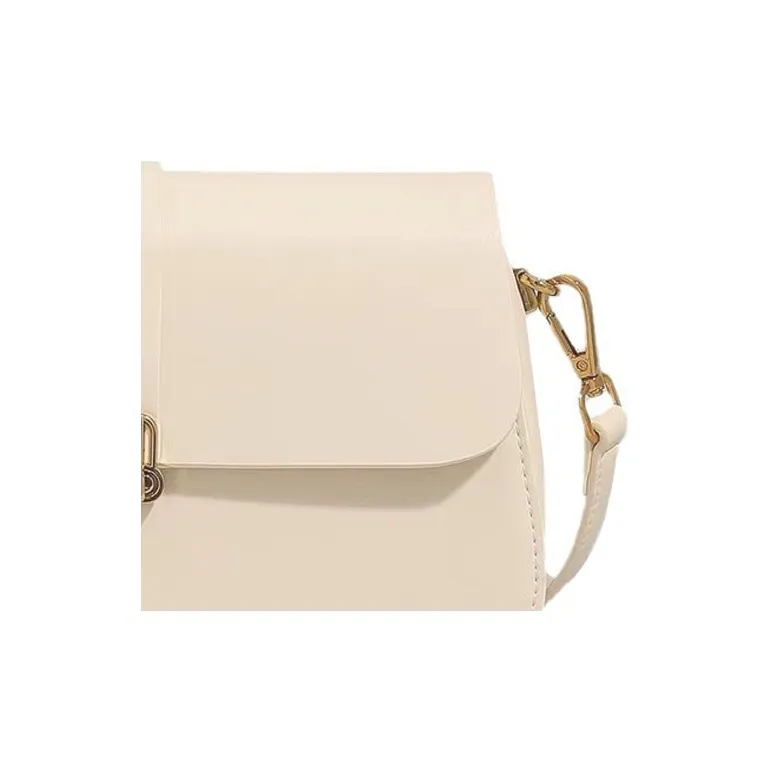 SEPTWOLVES PU Shoulder Bag Medium Size Women's Black/White/Coffee-5