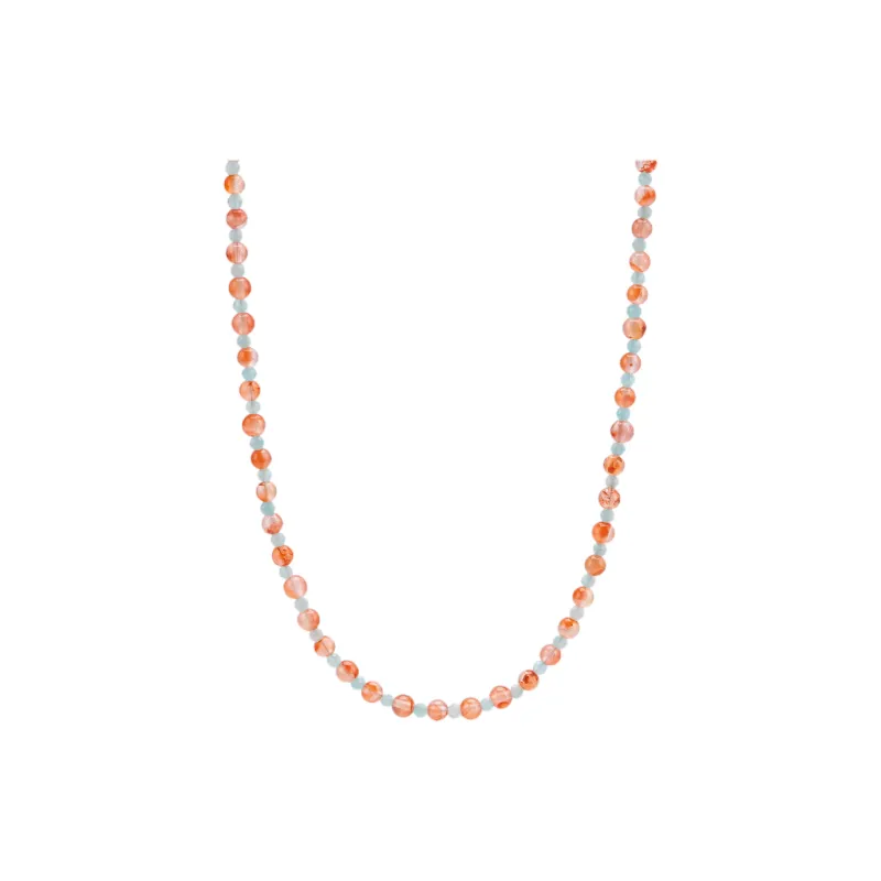 Listen To The Flowers Bloom Agate Necklaces Women's-0