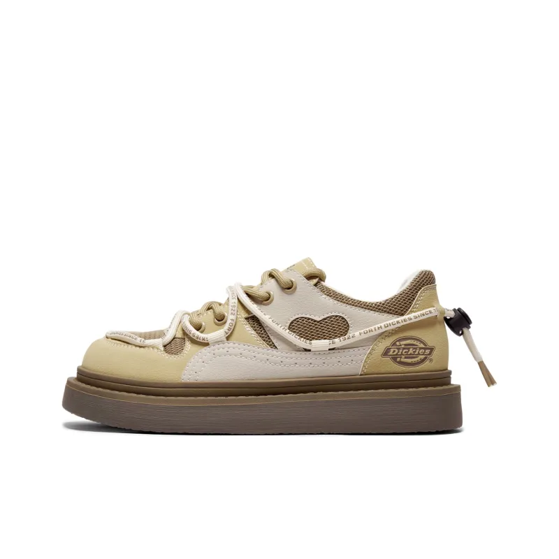 Dickies Low-Top Skateboard Shoes Women's Beige Brown-0