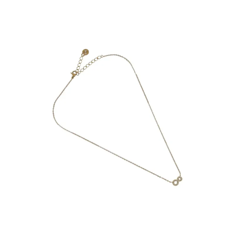ANARTXY Surgical Steel Zirconia Necklaces Women's Gold-1