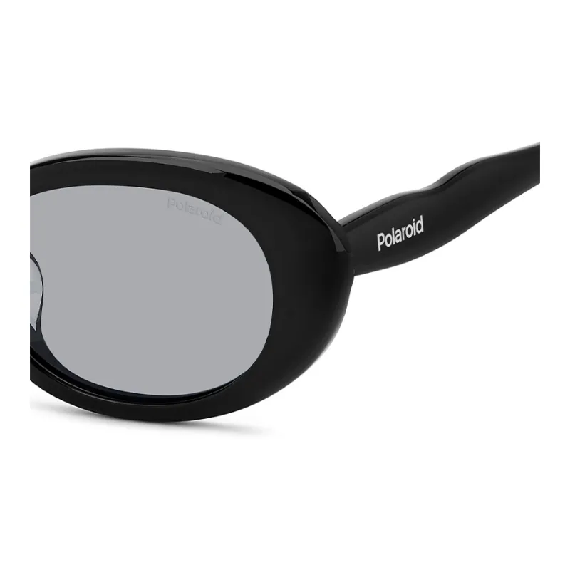 Polaroid Plate Frame Oval Sunglasses Unisex-3