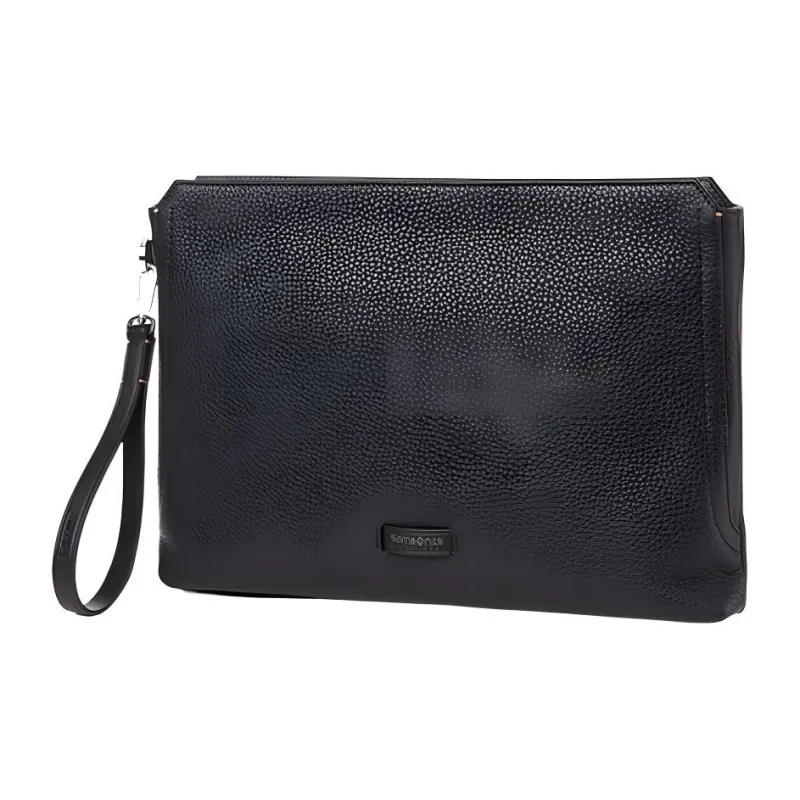 SAMSONITE Genuine Leather Clutch Regular Men's Black-0