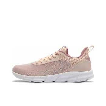 361° Cushioning Slip Resistant Low Top Sprint Running Shoes Women's Pink