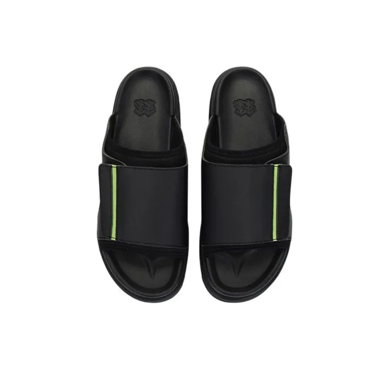KOLON SPORT Camp Slip Resistant Abrasion Resistant Slide Slippers Women's Black-2