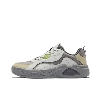 Erke Cloud Book Wear Resistant Slip Resistant Low Top Skateboard Shoes Men's Medium Gray White Dew Gray