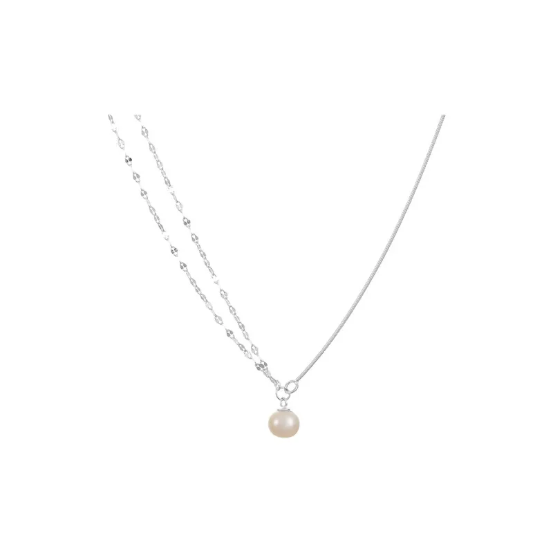 ZHENZHUAOMI Freshwater Pearl Necklaces Women's-0