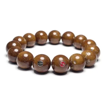 MOUNTAINS AND MANS Purple Gold Rat New Chinese Style Wealth Rolling Good Luck Beaded Bracelet Men's