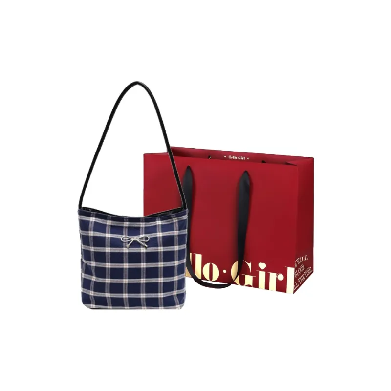 GOX Oxford Shoulder Bag Regular Women's Blue-0