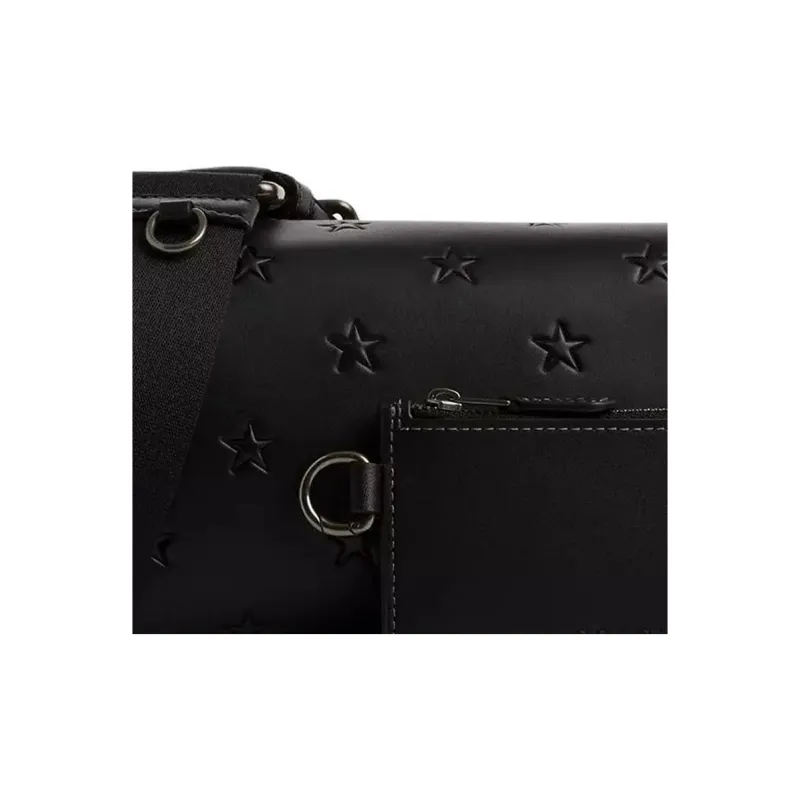 COACH Smooth Calf Leather Shoulder Bag, Crossbody Bag Mini Men's Black-4