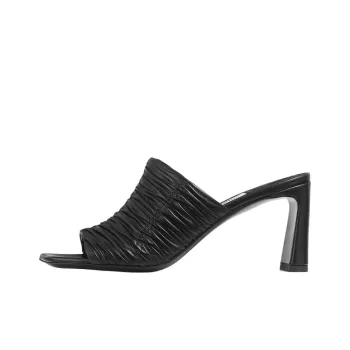 Jimmy Choo Slide Slippers 7.5cm Women's Black
