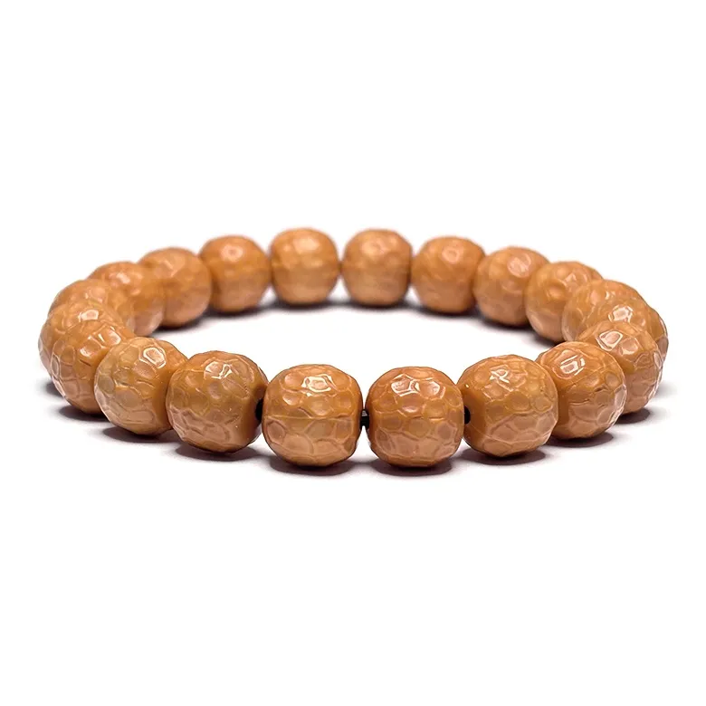 MOUNTAINS AND MANS Monkey Head Walnut New Chinese Style Prosperity And Good Luck Beaded Bracelet Unisex-11