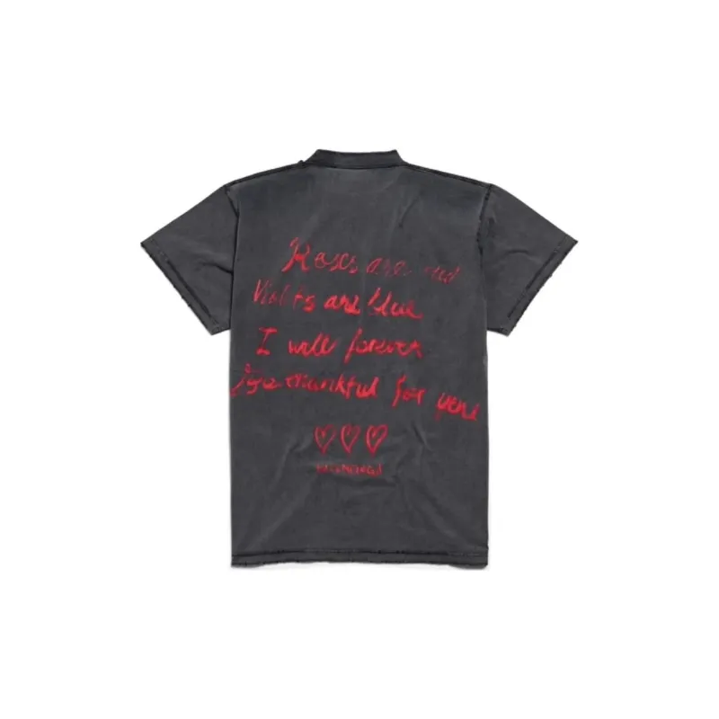 Balenciaga SS25 Regular T Shirt Women's Gray Regular Fit-1