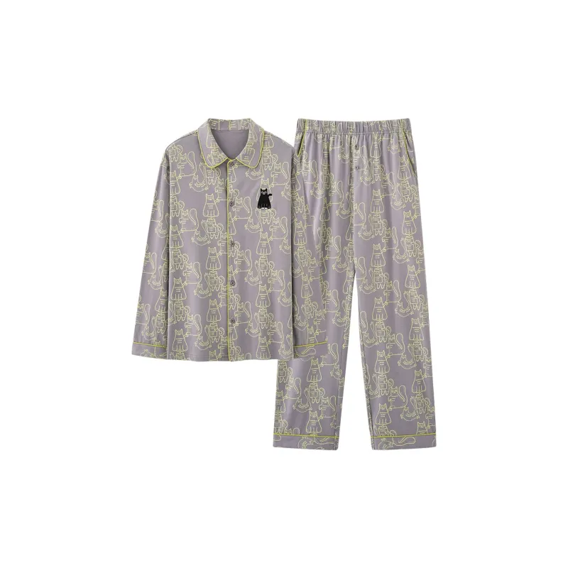 Good Fortune Pajama Set Men's Image Color-0