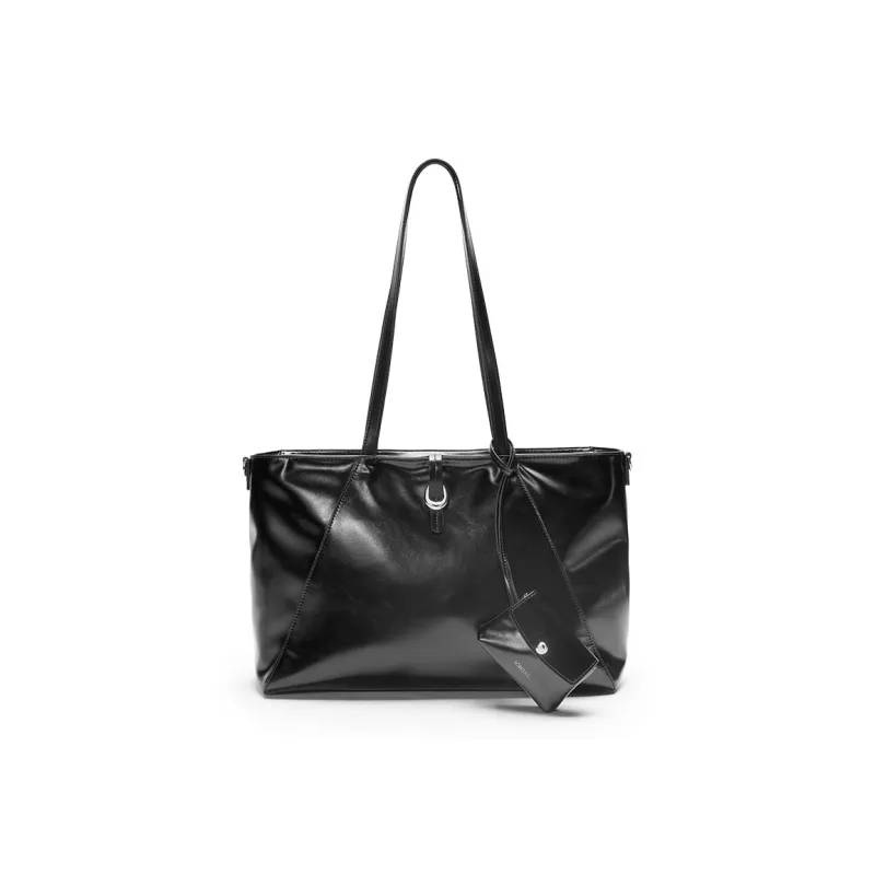 JONBAG Synthetic Leather Shoulder Bag Regular Women's Metallic Black-1