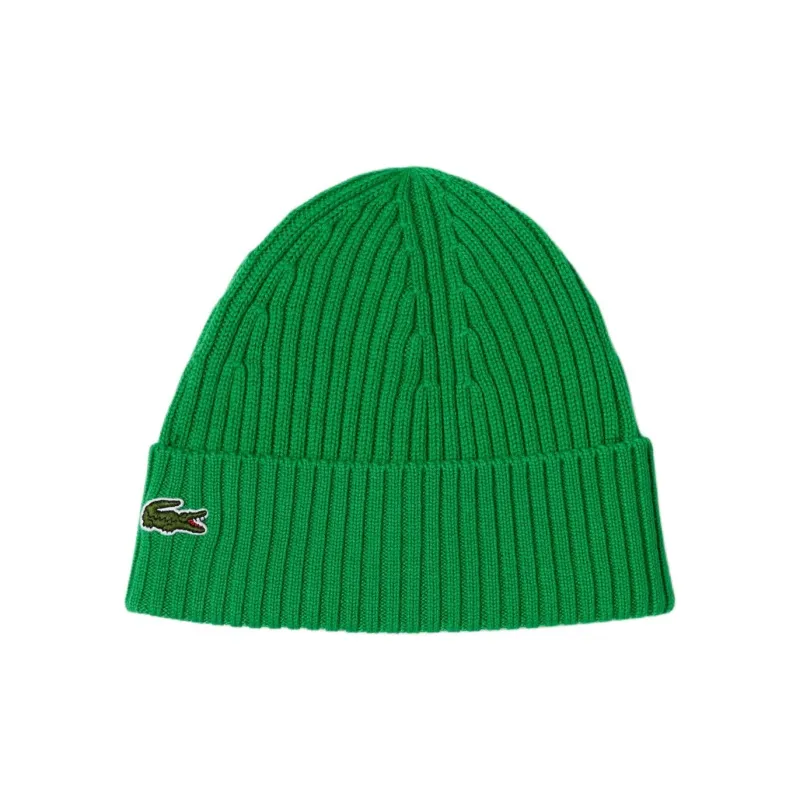 LACOSTE Wool Beanies Unisex Green-0