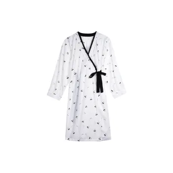 IIZZINI Nightgown Women's Beige White Black