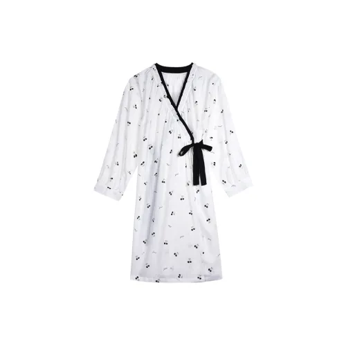 IIZZINI Nightgown Women's Beige White Black