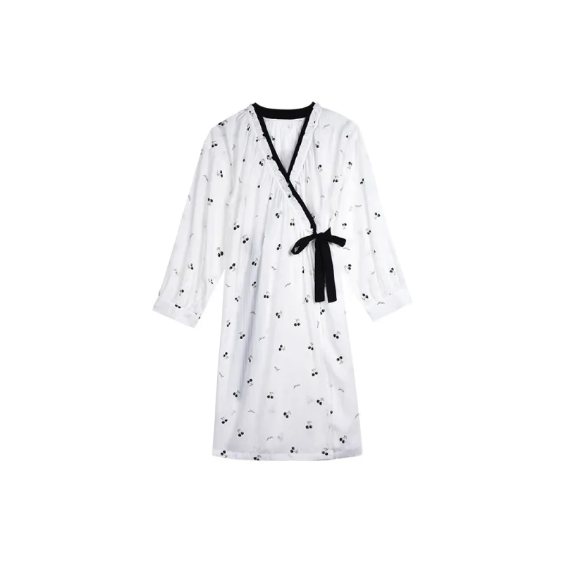 IIZZINI Nightgown Women's Beige White Black-0