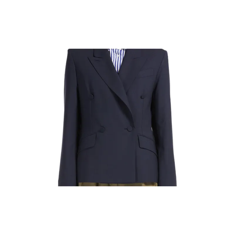 WEEKEND MaxMara Business Suits Coats Women's Blue-4