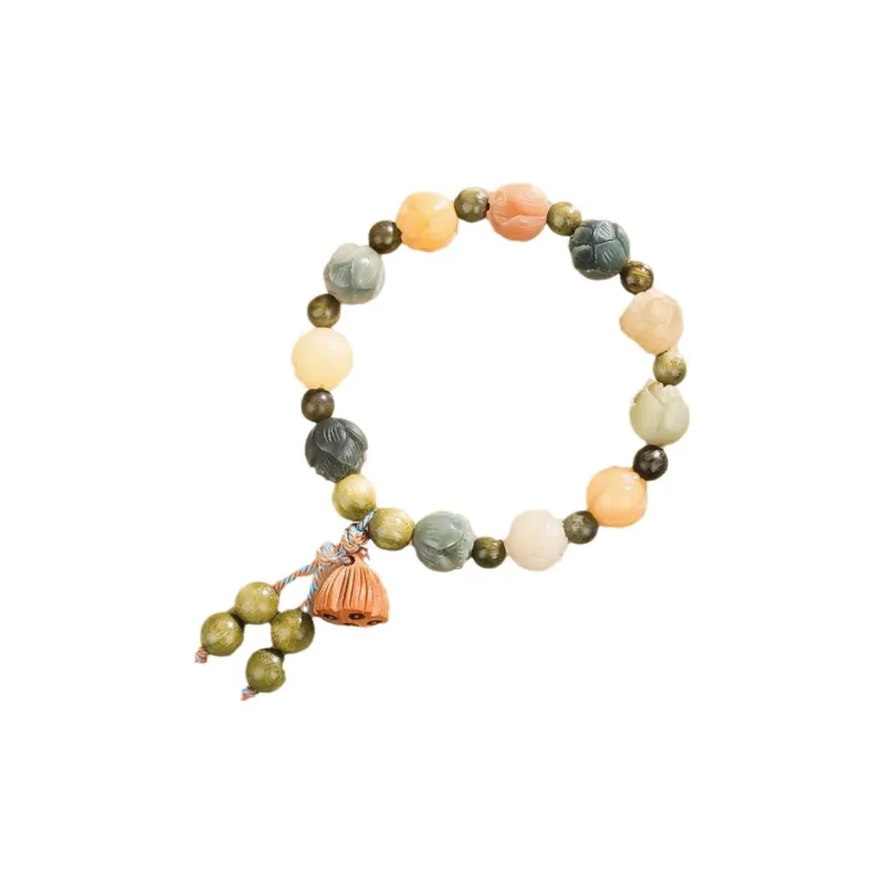 Red All Year Round Bodhi Seed Bracelets Unisex-0