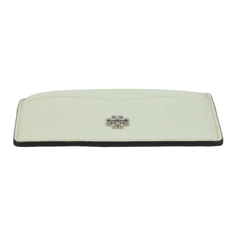 TORY BURCH Emerson Leather Card Holder Women's Light Green-3