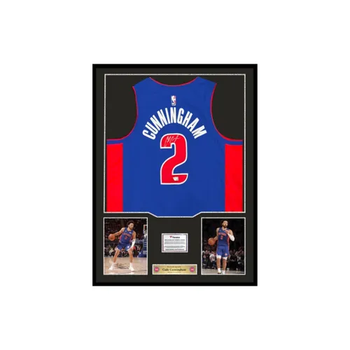 Three For Detroit Pistons Basketball Fan Supplies Framed Outer Frame Dimensions Approximately 78x98cm Unisex