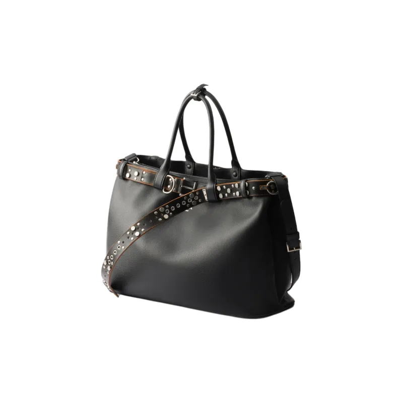 PRADA Calfskin One Shoulder Handbags Men's Black-1
