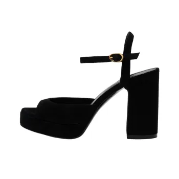 Stuart Weitzman/SW Dayna II One Strap Sandals 9.5cm Women's Black