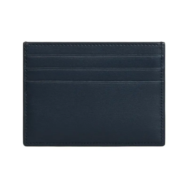 CELINE Triomphe Calfskin Card Holder Women's Marine Blue-2