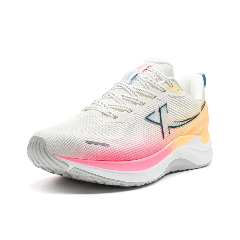 XTEP Stride ET Rebound Wear-Resistant Slip-Resistant Low-Top Training Running Shoes Men's White Pink-2