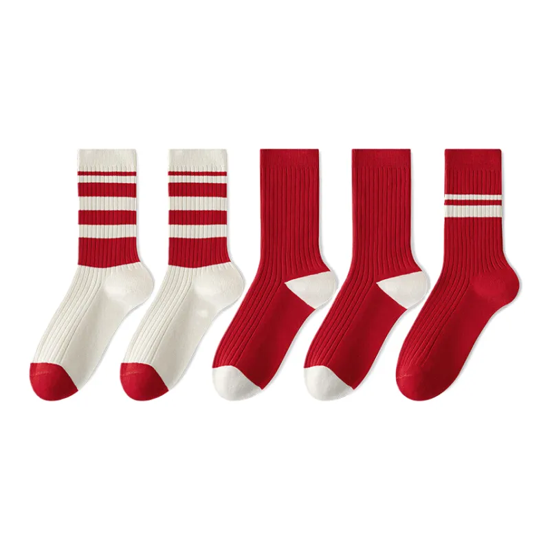 Cotton Gene Mid Calf Socks Women's 5 Pack-9